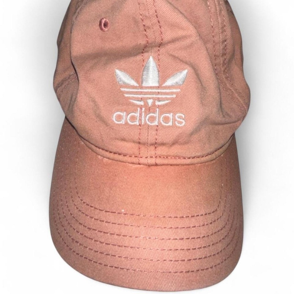 Adidas pink cap with white logo